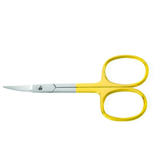 Cuticle Scissors Half Gold Platted